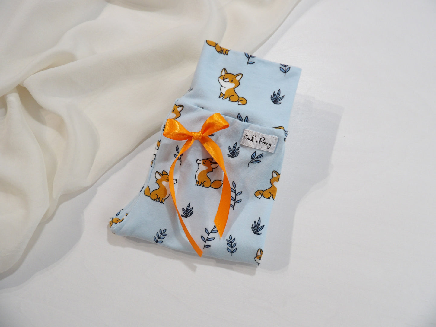 Växa-byxa Little Blue Fox Pants - storlek 68 (ca 4-6 mån)
