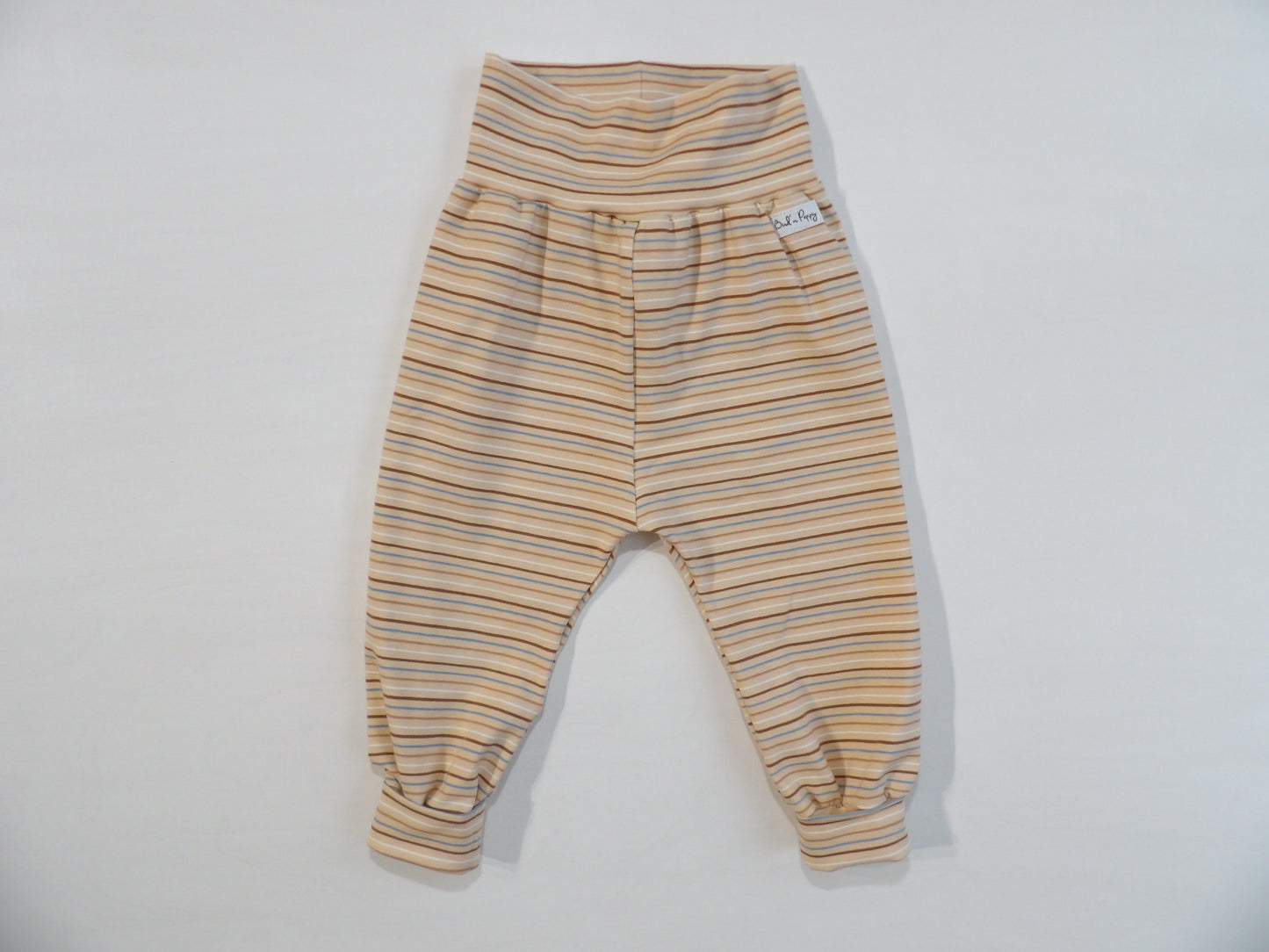 Växa-byxa Peach Stripe Pants- storlek 74 & 80 (ca 6-9 mån & 9-12 mån)