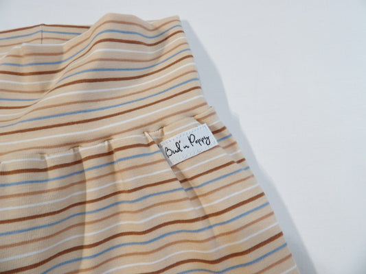 Växa-byxa Peach Stripe Pants- storlek 74 & 80 (ca 6-9 mån & 9-12 mån)