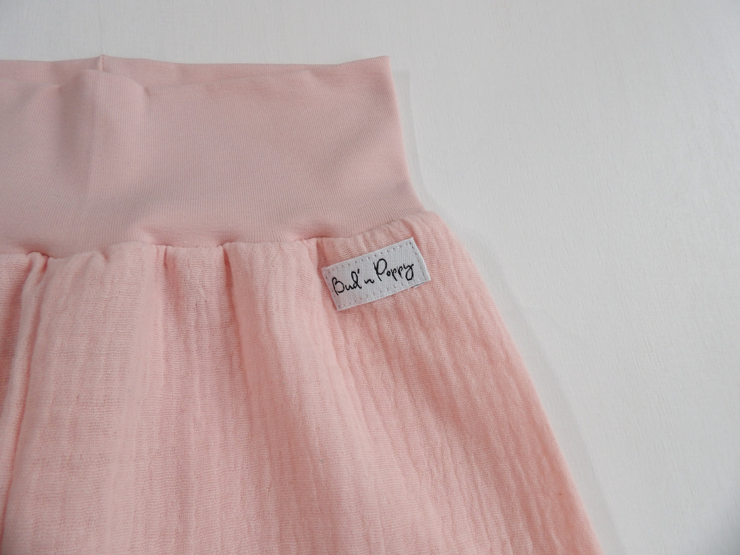 Växa-byxa i Muslin Blush Breeze - storlek 74 & 80