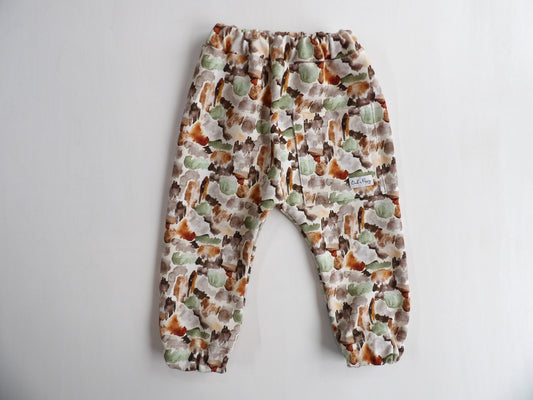Elastic pants Earthy Meadow - size 74 & 80
