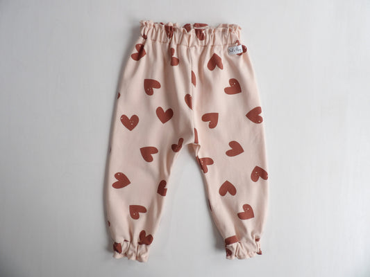 Elastic pants Cute Hearts - size 80