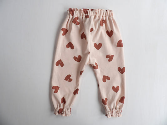 Elastic pants Cute Hearts - size 80