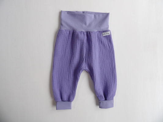 Växa-byxa i Muslin Lavender Bloom - storlek 62