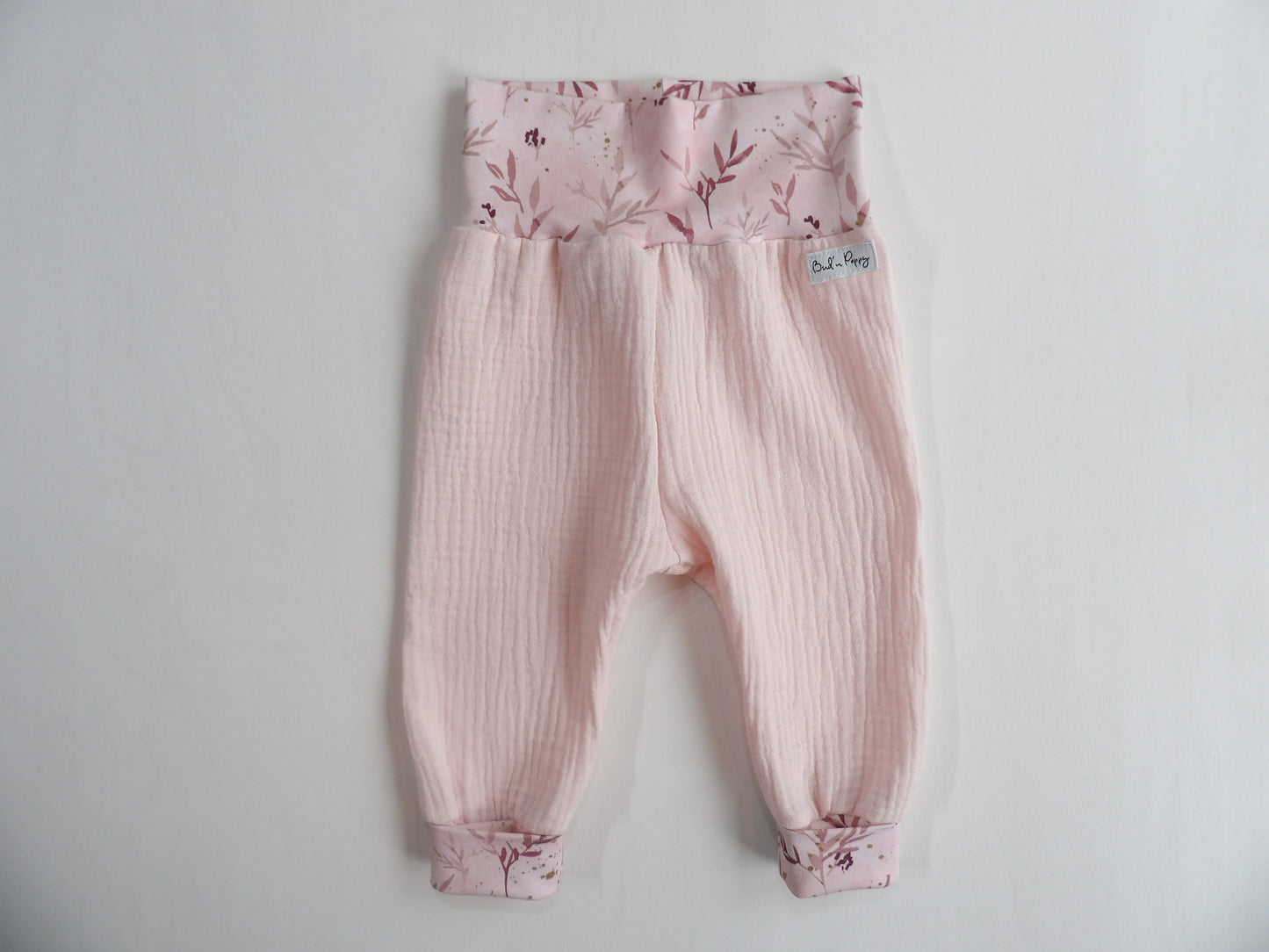 Växa-byxa i Muslin Blush Meadow - storlek 62
