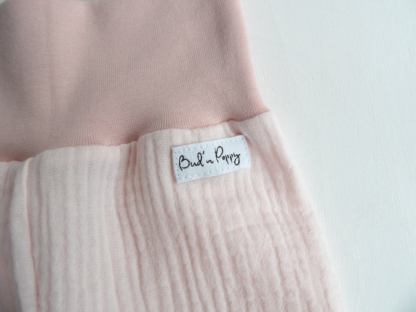 Växa-byxa i Muslin Dusty Rose - storlek 56