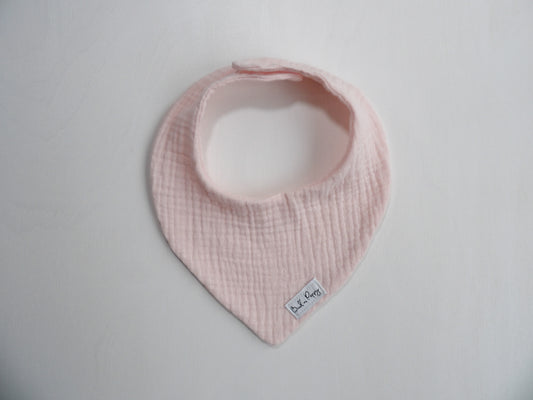 Dribble bib in muslin, Cotton Blush - One size (approx. 0-1 years) 