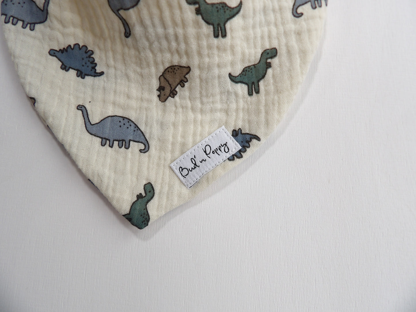 Dregglis i Muslin Dino - One Size (ca 0-1 år)