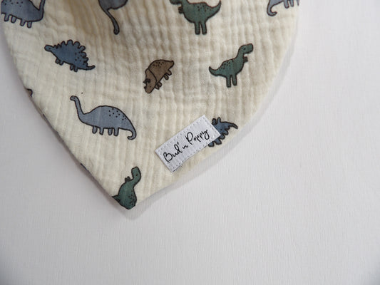 Dregglis i Muslin Dino - One Size (ca 0-1 år)