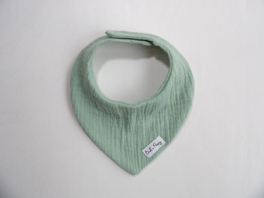 Dribble bib in muslin, Morning Meadow - One size (approx. 0-1 years) 