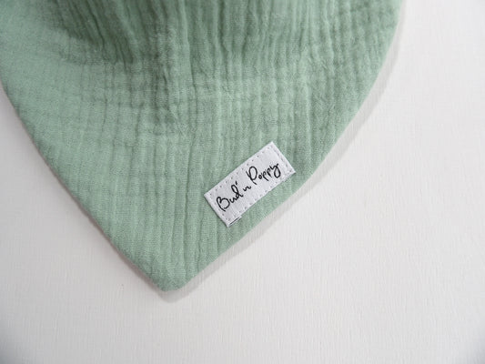 Dribble bib in muslin, Morning Meadow - One size (approx. 0-1 years) 