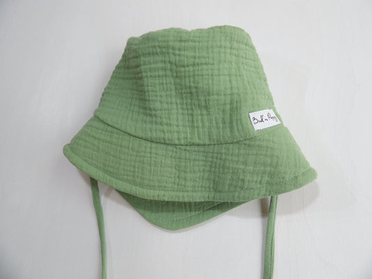 Solhatt i Muslin Spring Meadow - storlek 44/46 (ca 4-9 mån)