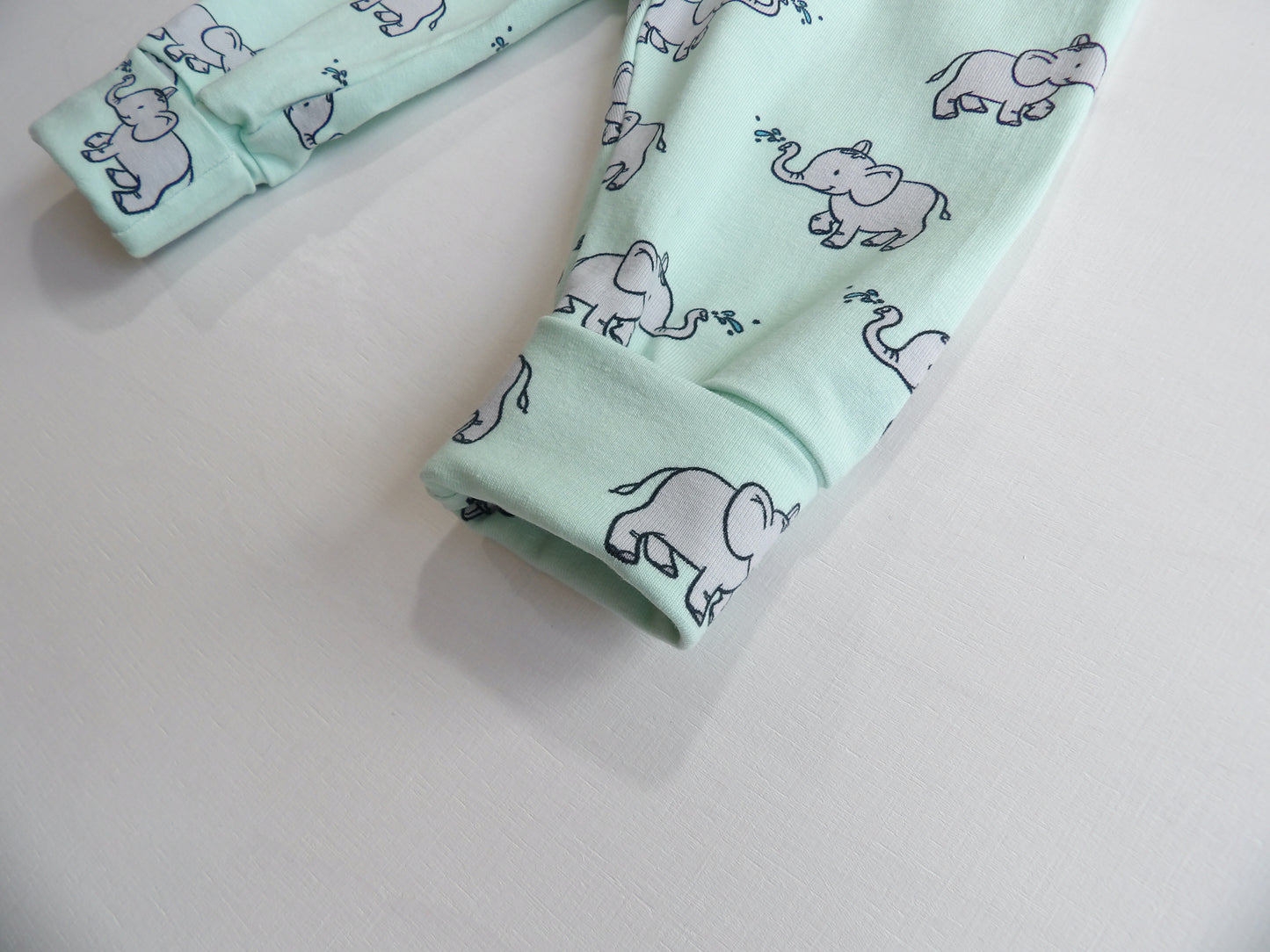 Little One Set Little Elephant Mint - storlek 56