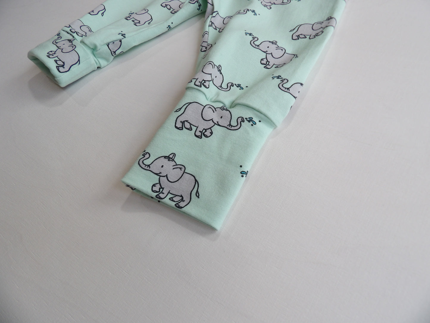 Little One Set Little Elephant Mint - storlek 56