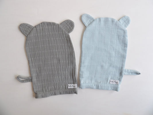 Muslin badvantar 2-pack - Blue Breeze