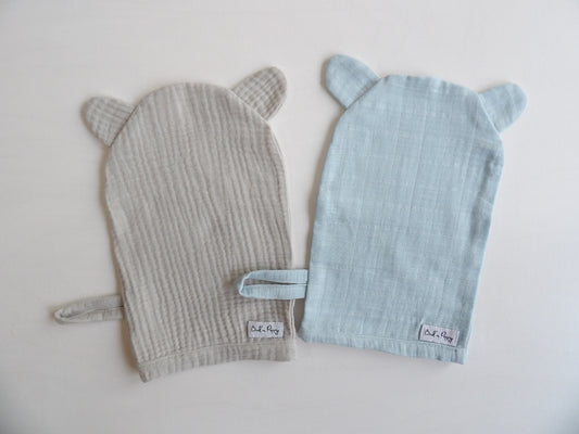 Muslin badvantar 2-pack - Morning Sky