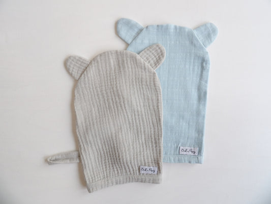 Muslin badvantar 2-pack - Morning Sky