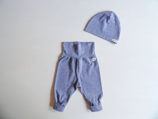 Newborn Set Tiny Dots Dusty Lavender - storlek 56