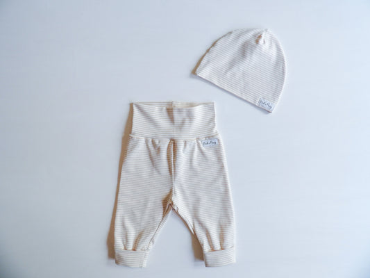 Newborn Set Tiny Stripes Beige - storlek 56