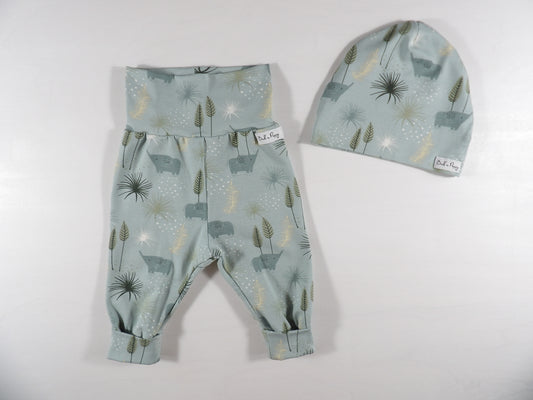 Newborn Set – Little Wild | Växa-byxa & mössa